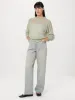 The Openwork Crewneck Sweater in Jade Green sold by Frank & Oak
