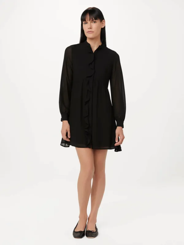 The Chiffon Dress in Black sold by Frank & Oak