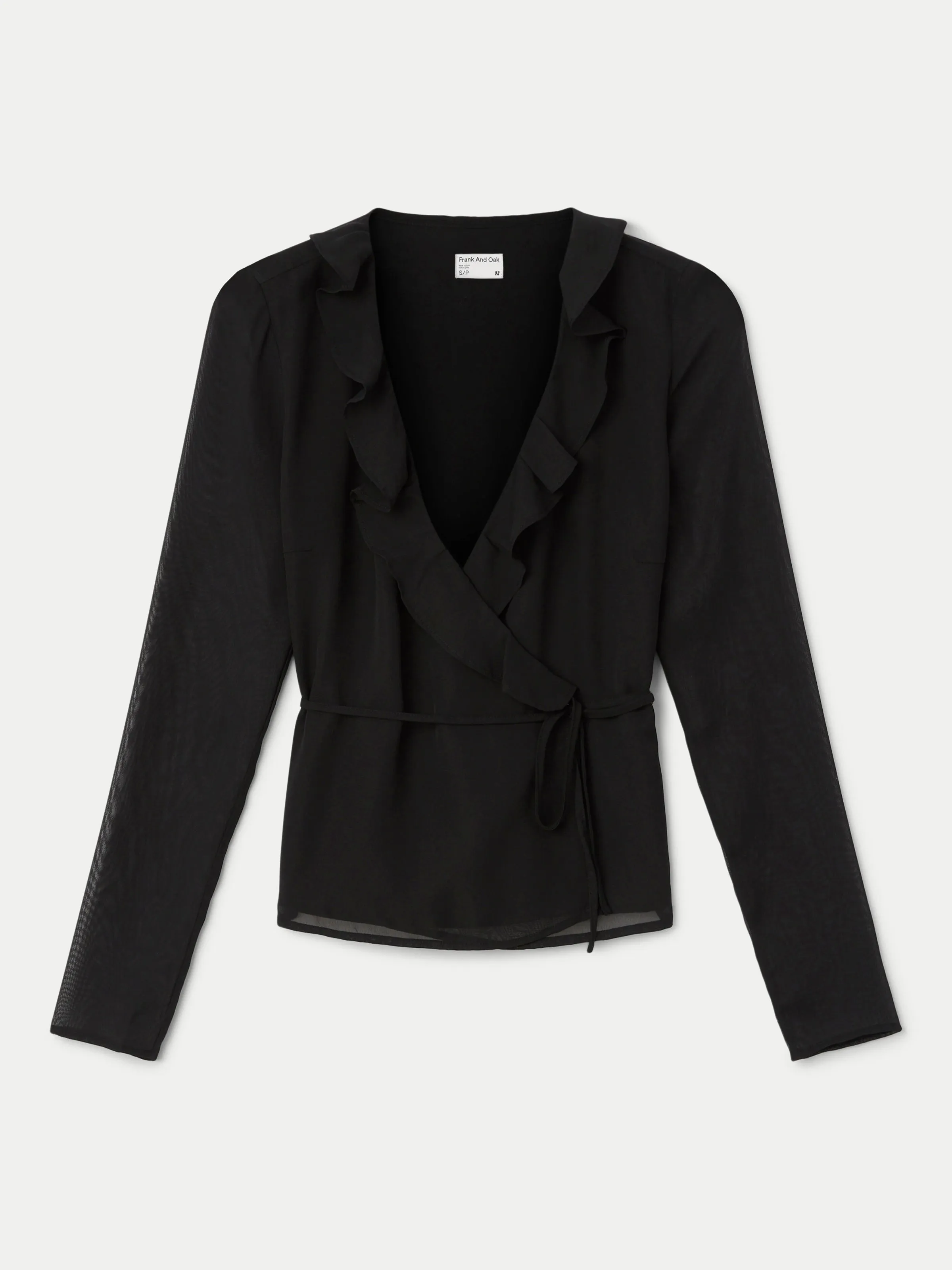 The Crossover Blouse in Black sold by Frank & Oak product image thumbnail 4