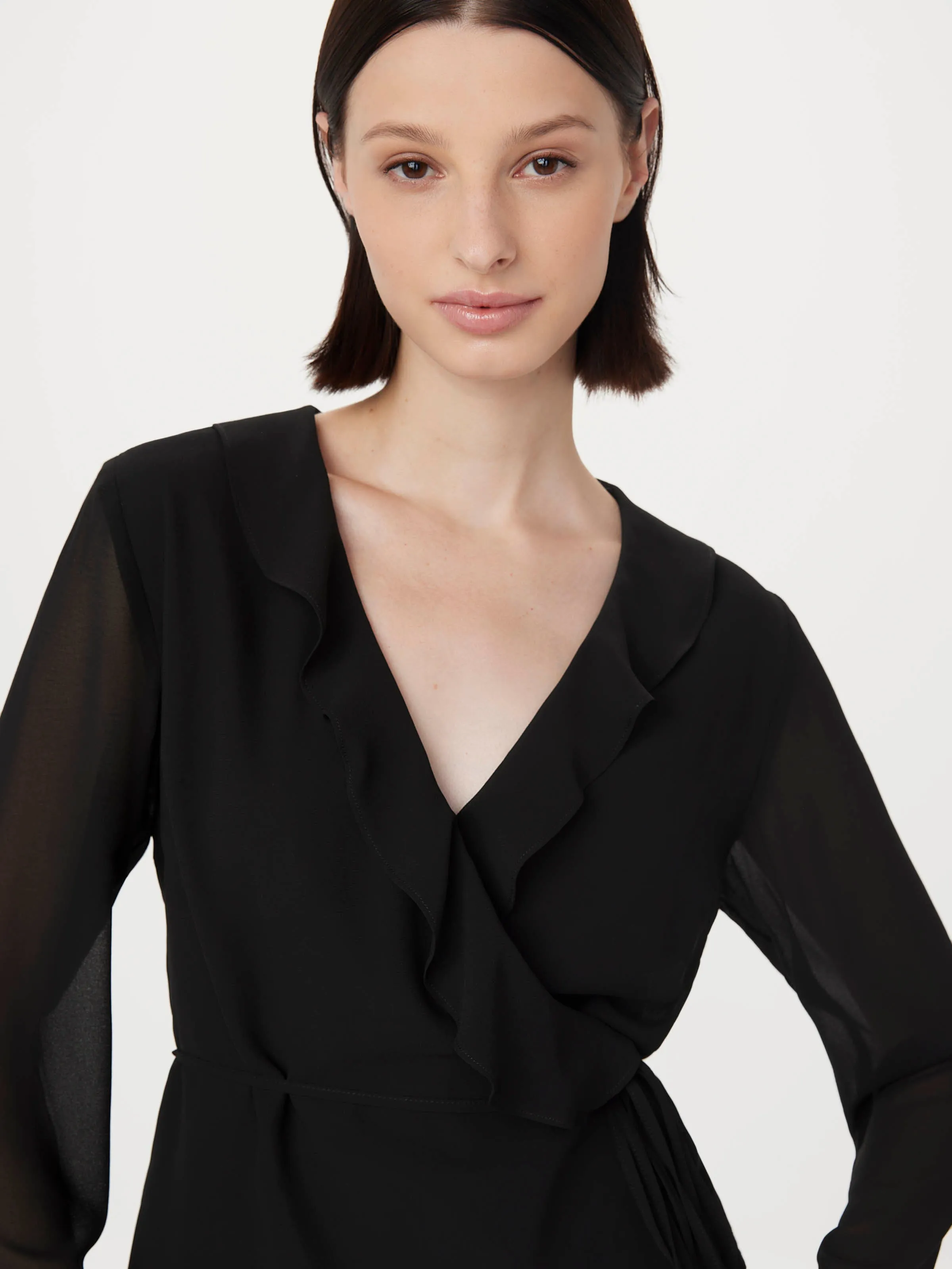 The Crossover Blouse in Black sold by Frank & Oak product image thumbnail 2