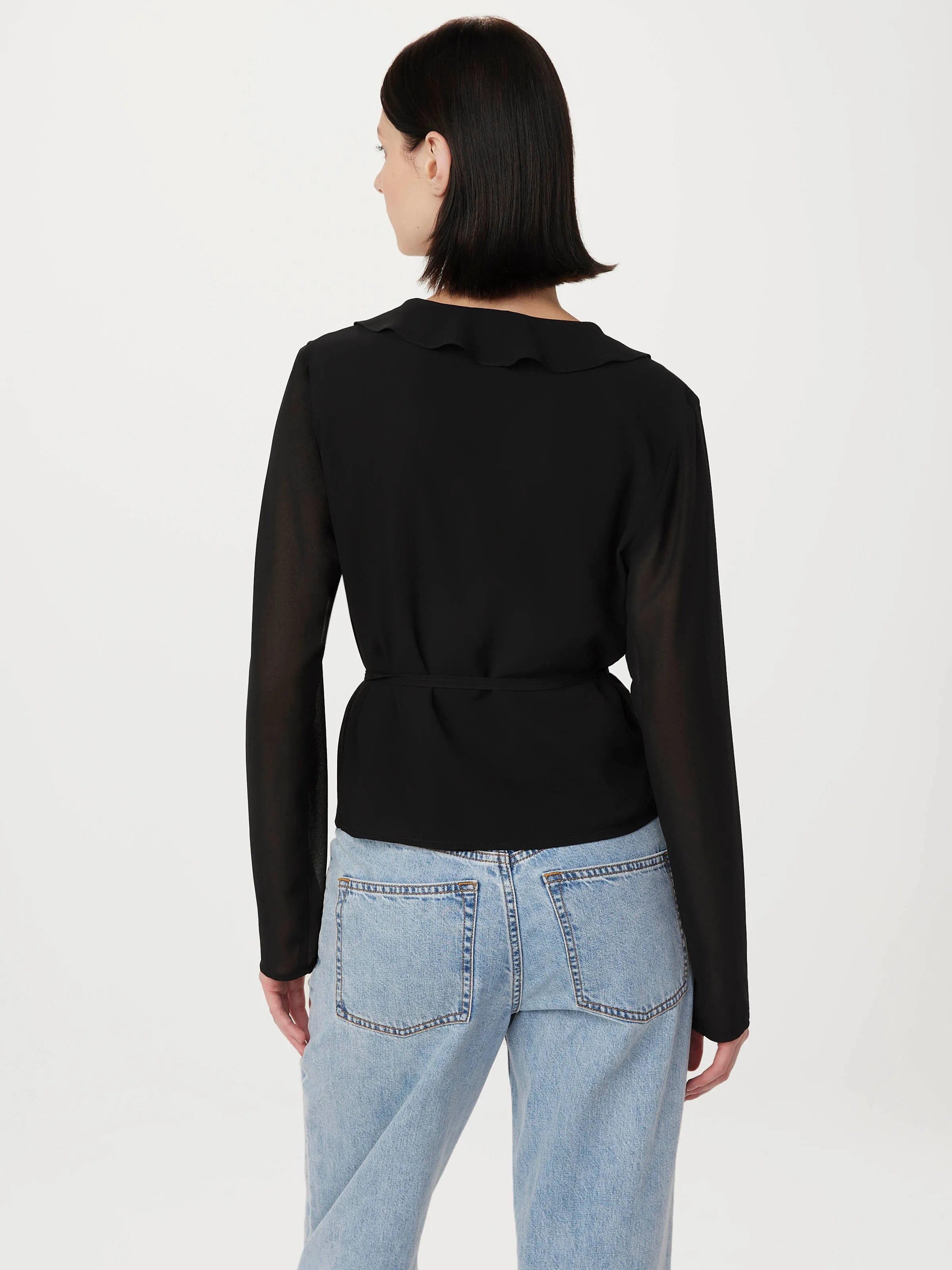 The Crossover Blouse in Black sold by Frank & Oak product image thumbnail 3
