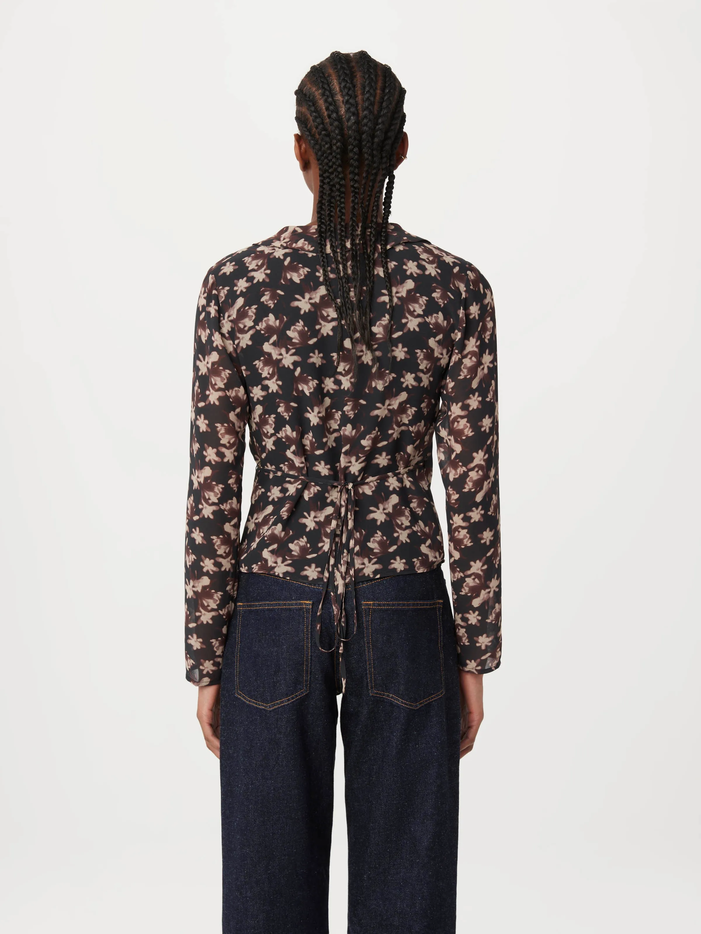 The Crossover Blouse in Black sold by Frank & Oak product image thumbnail 3