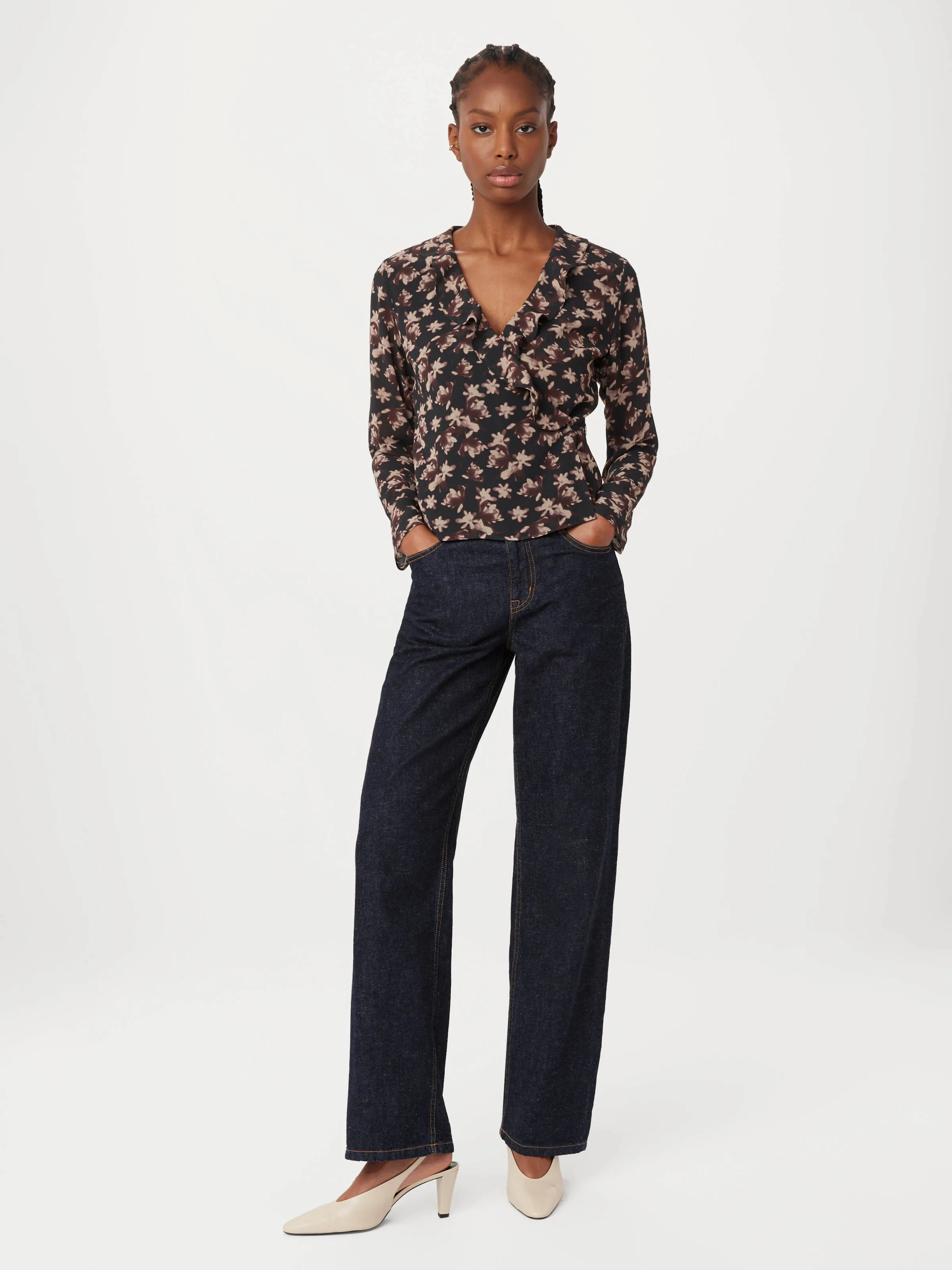 The Crossover Blouse in Black sold by Frank & Oak product image thumbnail 2