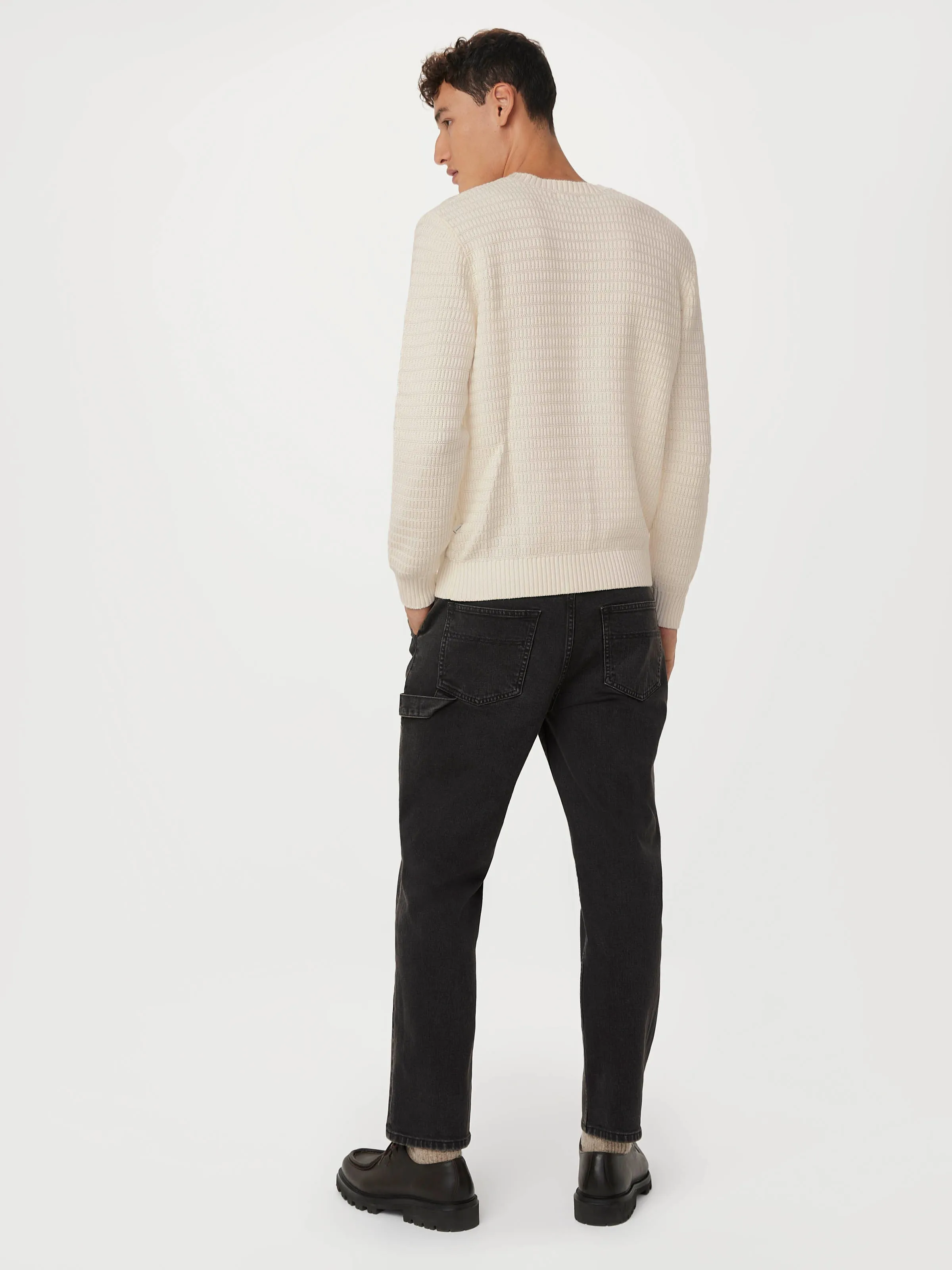 The Ribbed Crewneck Sweater in Cloud sold by Frank & Oak product image thumbnail 3