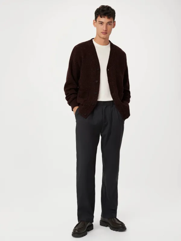 The Donegal Cardigan in Red Wine sold by Frank & Oak