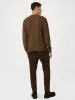 The Yak Wool Crewneck Sweater in Mustang Brown sold by Frank & Oak