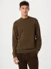 The Yak Wool Crewneck Sweater in Mustang Brown sold by Frank & Oak