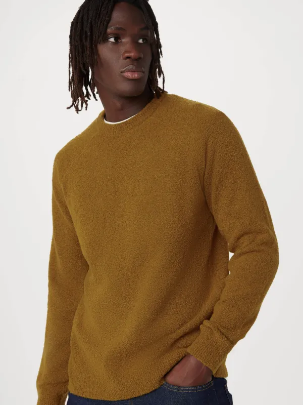 The Seawool® Boucle Sweater in Brown sold by Frank & Oak