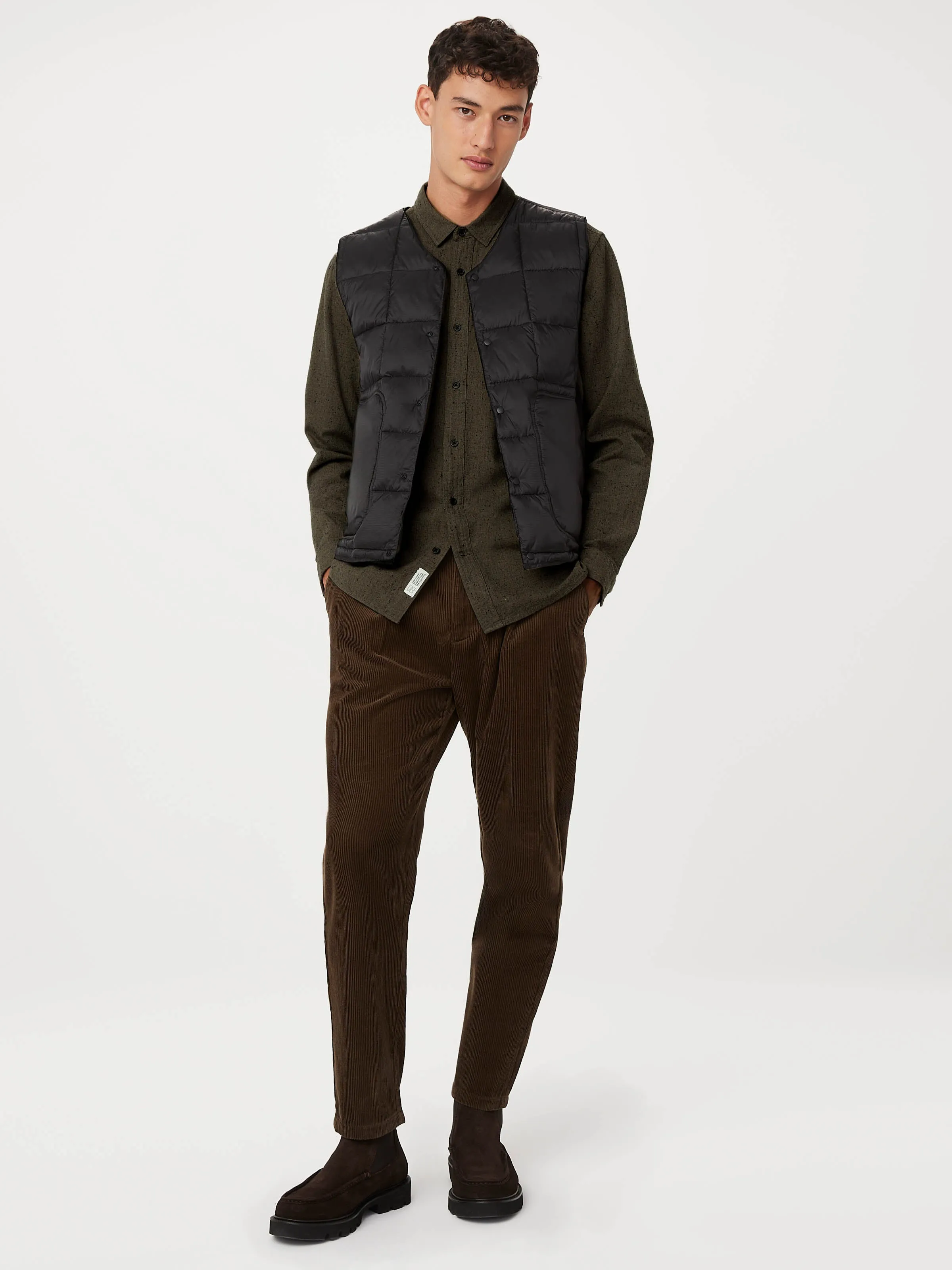 The Nepped Shirt in Brown sold by Frank & Oak