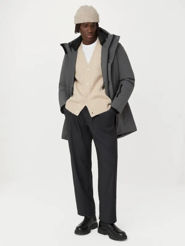 The Capital Parka in Dark Grey sold by Frank & Oak