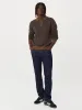 The Yak Wool Polo Sweater in Mustang Brown sold by Frank & Oak