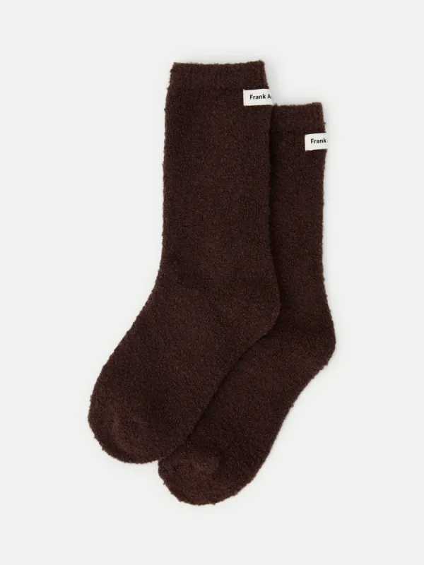 The Seawool® Socks in Dark Plum sold by Frank & Oak