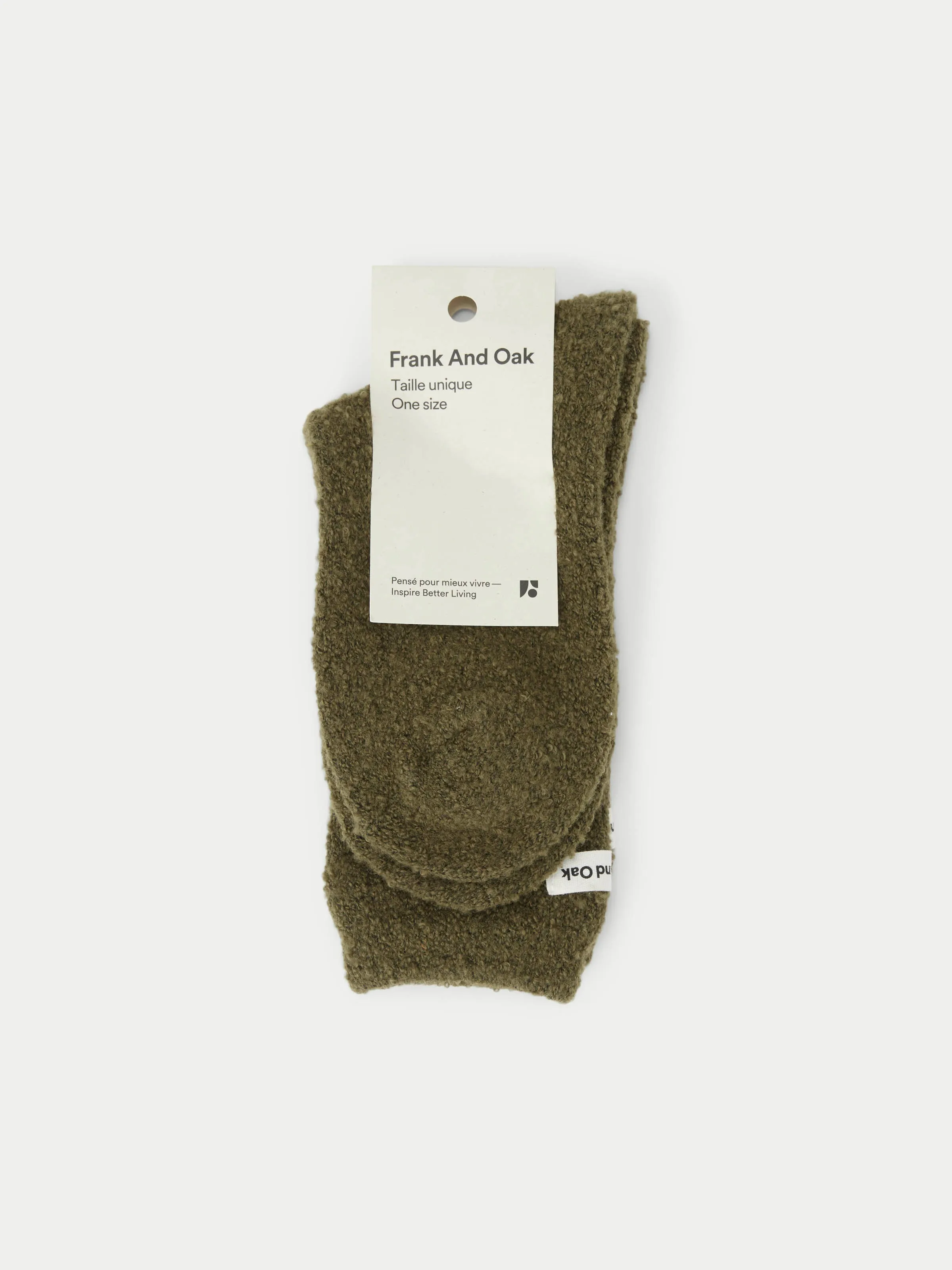 The Seawool® Socks in Dark Olive sold by Frank & Oak product image thumbnail 2