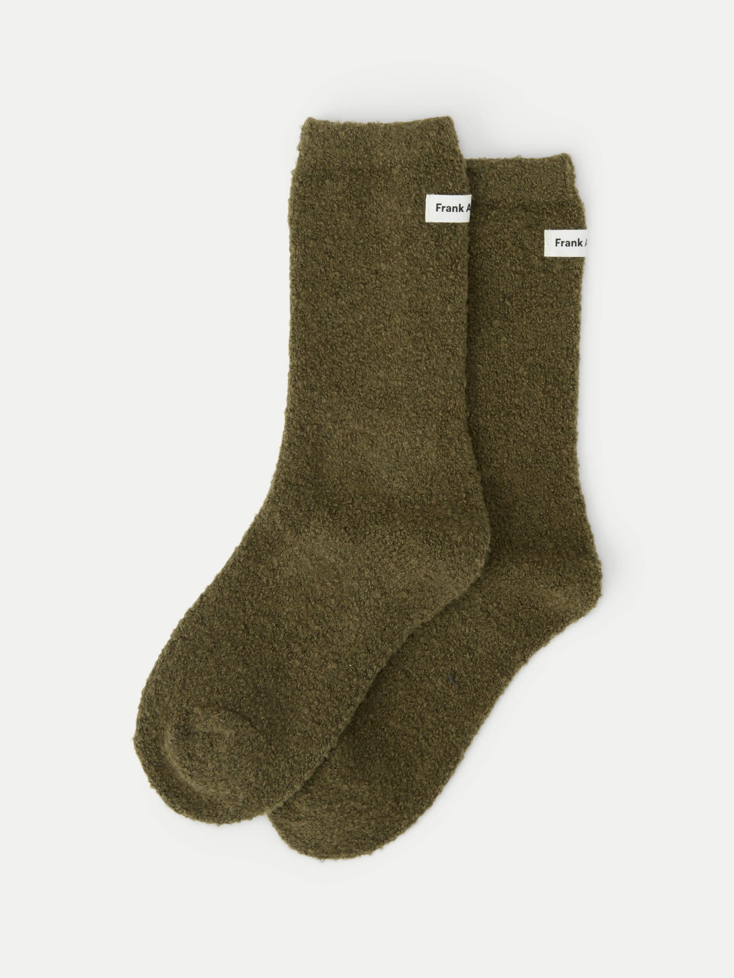 The Seawool® Socks in Dark Olive sold by Frank & Oak