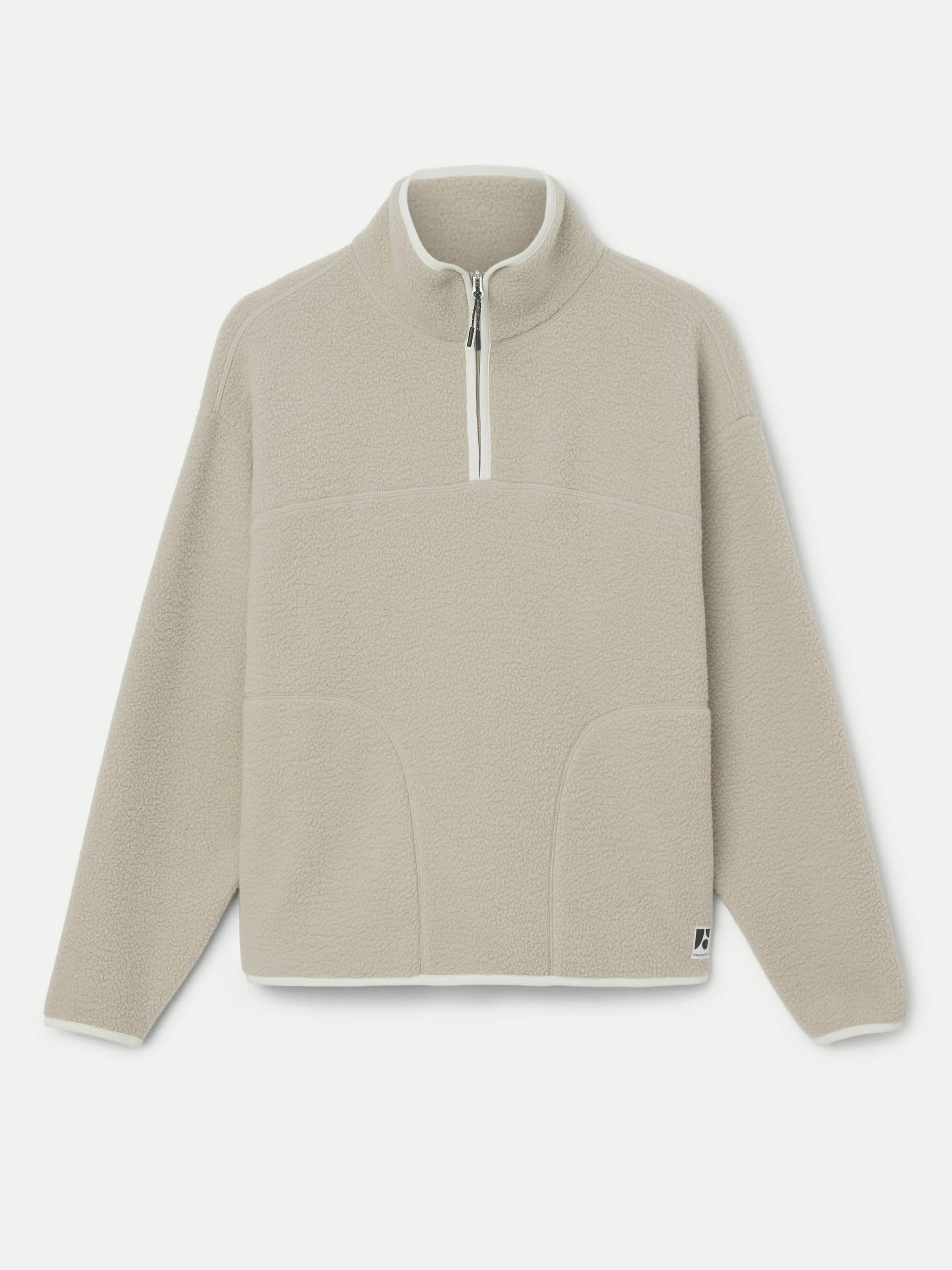 The Axis Polar Fleece Half Zip in Light Greige sold by Frank & Oak product image thumbnail 5
