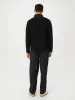 The Axis Polar Fleece Half Zip in Black sold by Frank & Oak