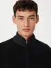 The Axis Polar Fleece Half Zip in Black sold by Frank & Oak