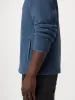The Axis Polar Fleece Half Zip in Vintage Indigo sold by Frank & Oak