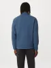 The Axis Polar Fleece Half Zip in Vintage Indigo sold by Frank & Oak
