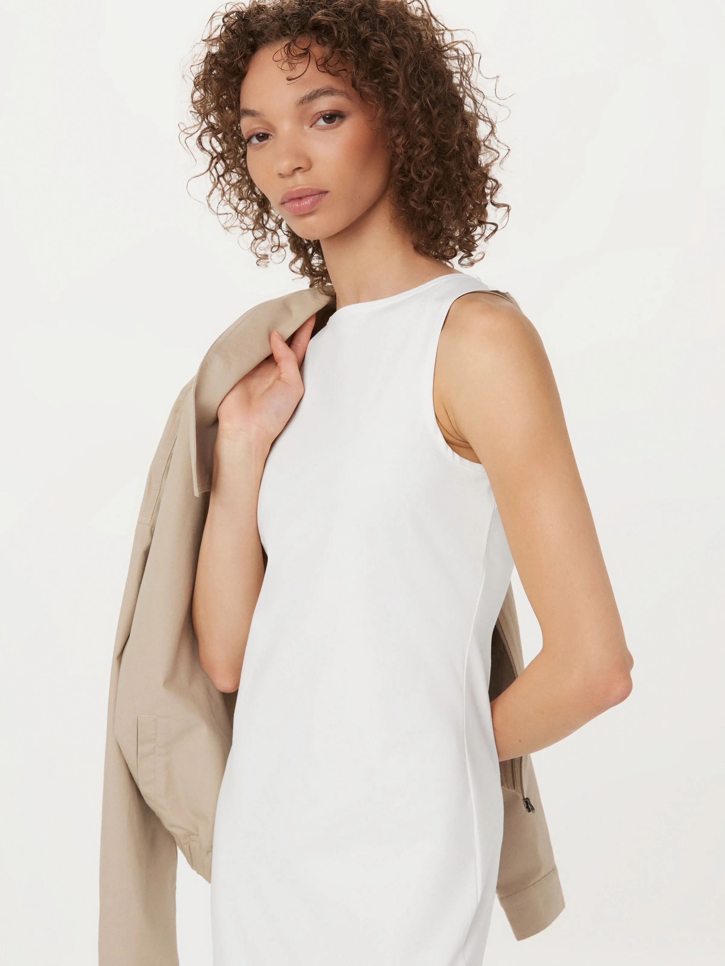 The Boat Neck Maxi Dress in White sold by Frank & Oak product image thumbnail 3