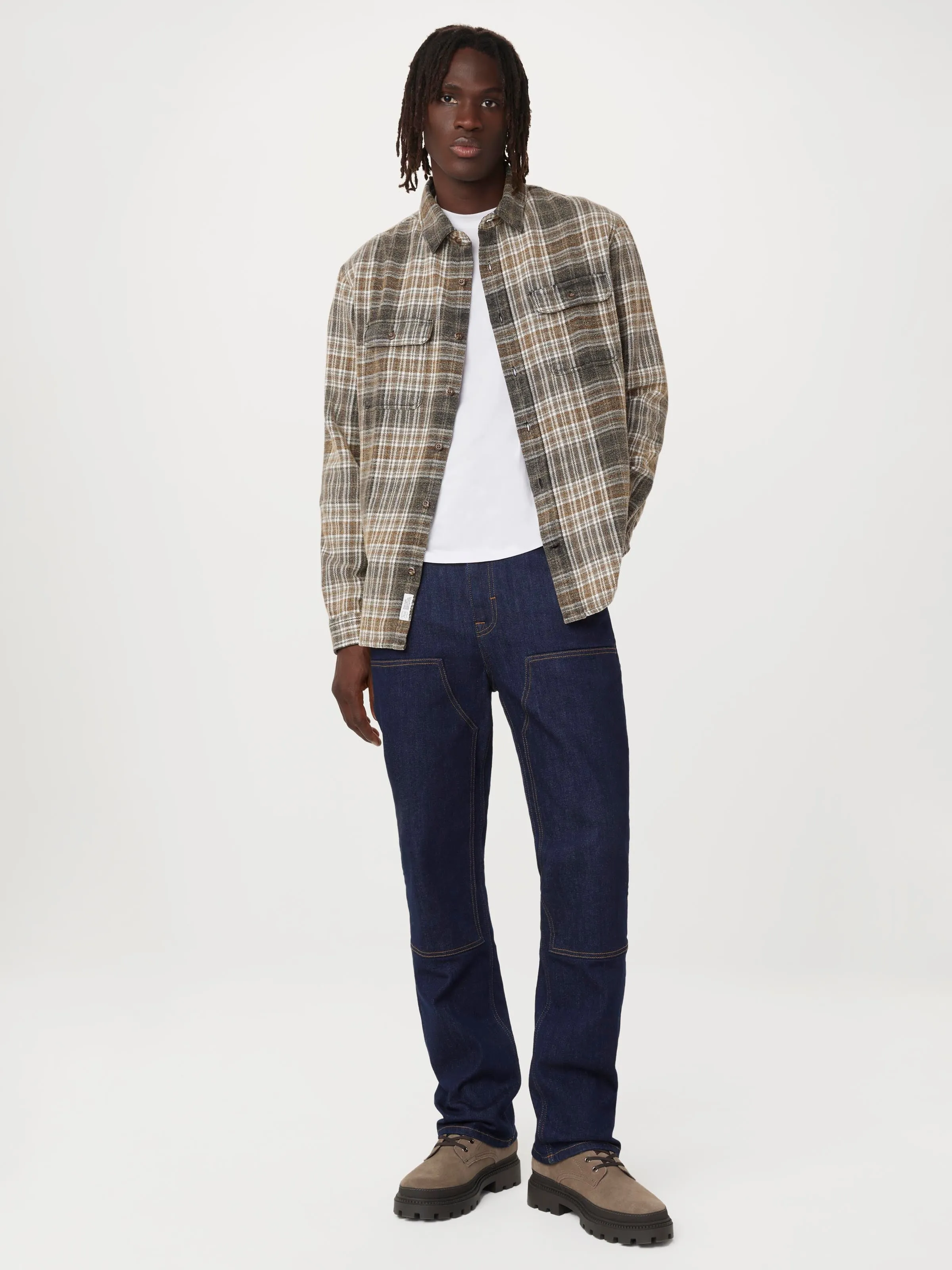 The Check Flannel Shirt in Grey sold by Frank & Oak product image thumbnail 2