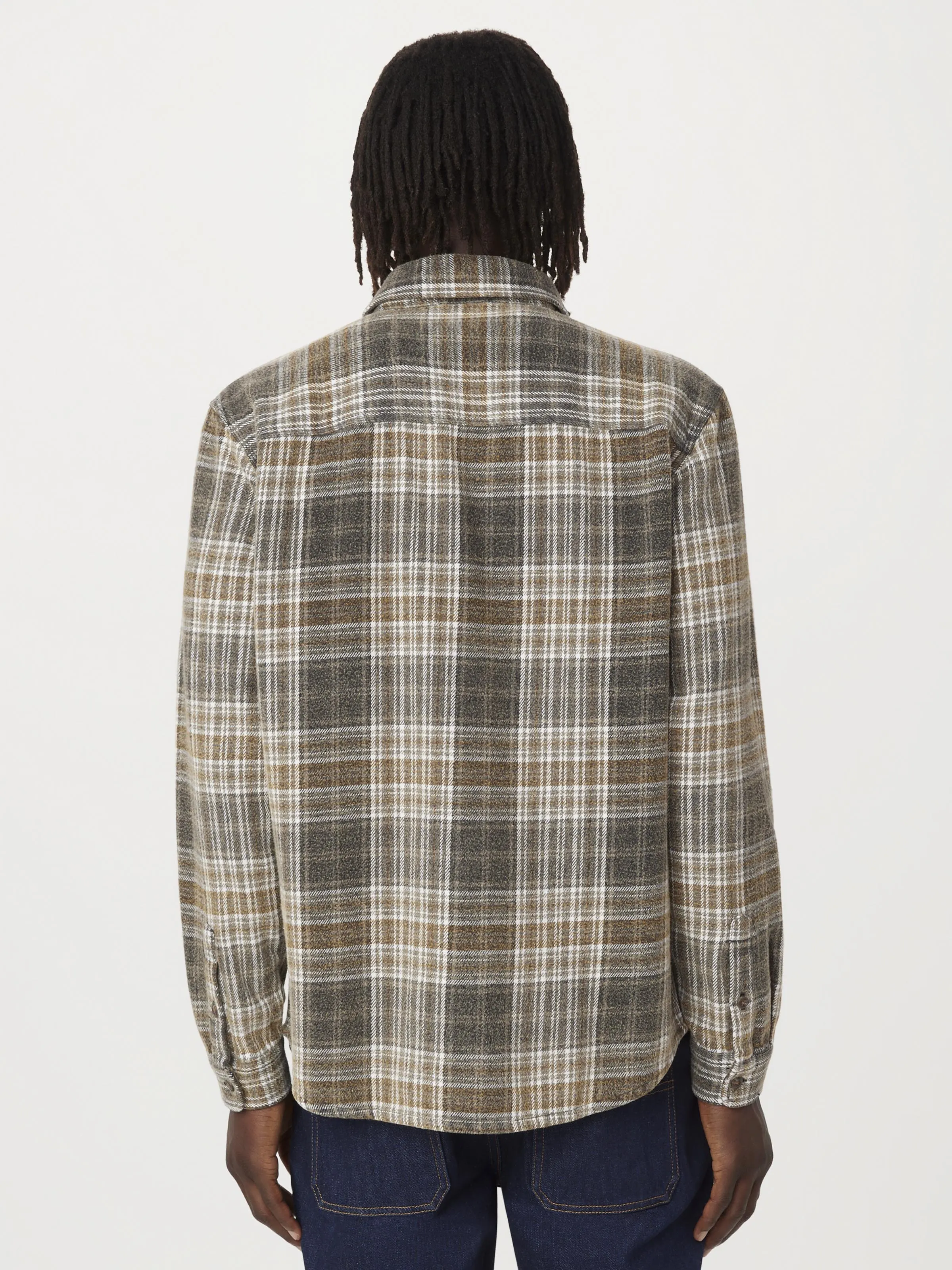 The Check Flannel Shirt in Grey sold by Frank & Oak product image thumbnail 3