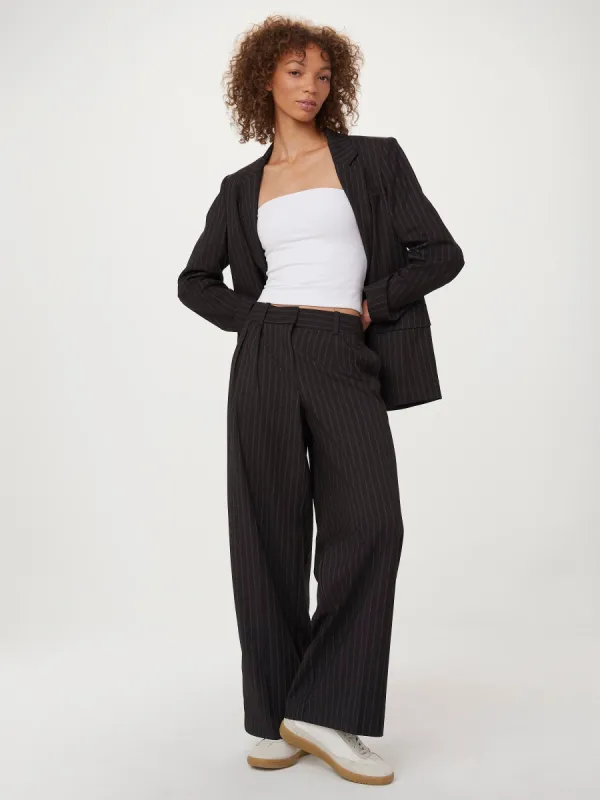 The Low Rise Emma Pant in Charcoal Grey sold by Frank & Oak