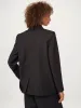 The Striped 2-Button Blazer in Charcoal Grey sold by Frank & Oak