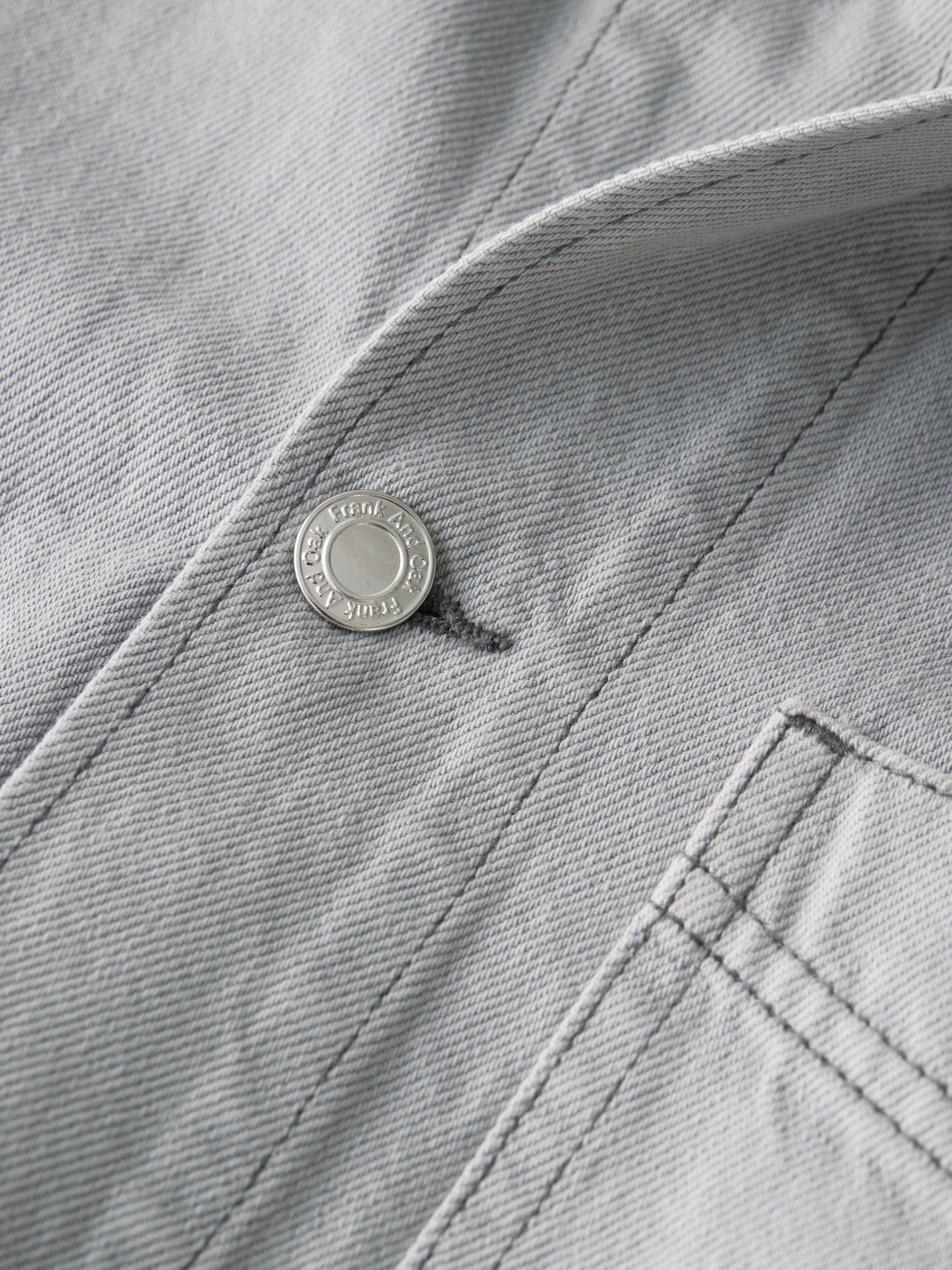 The Cottonized Hemp Overshirt in Grey Cloud sold by Frank & Oak product image thumbnail 10