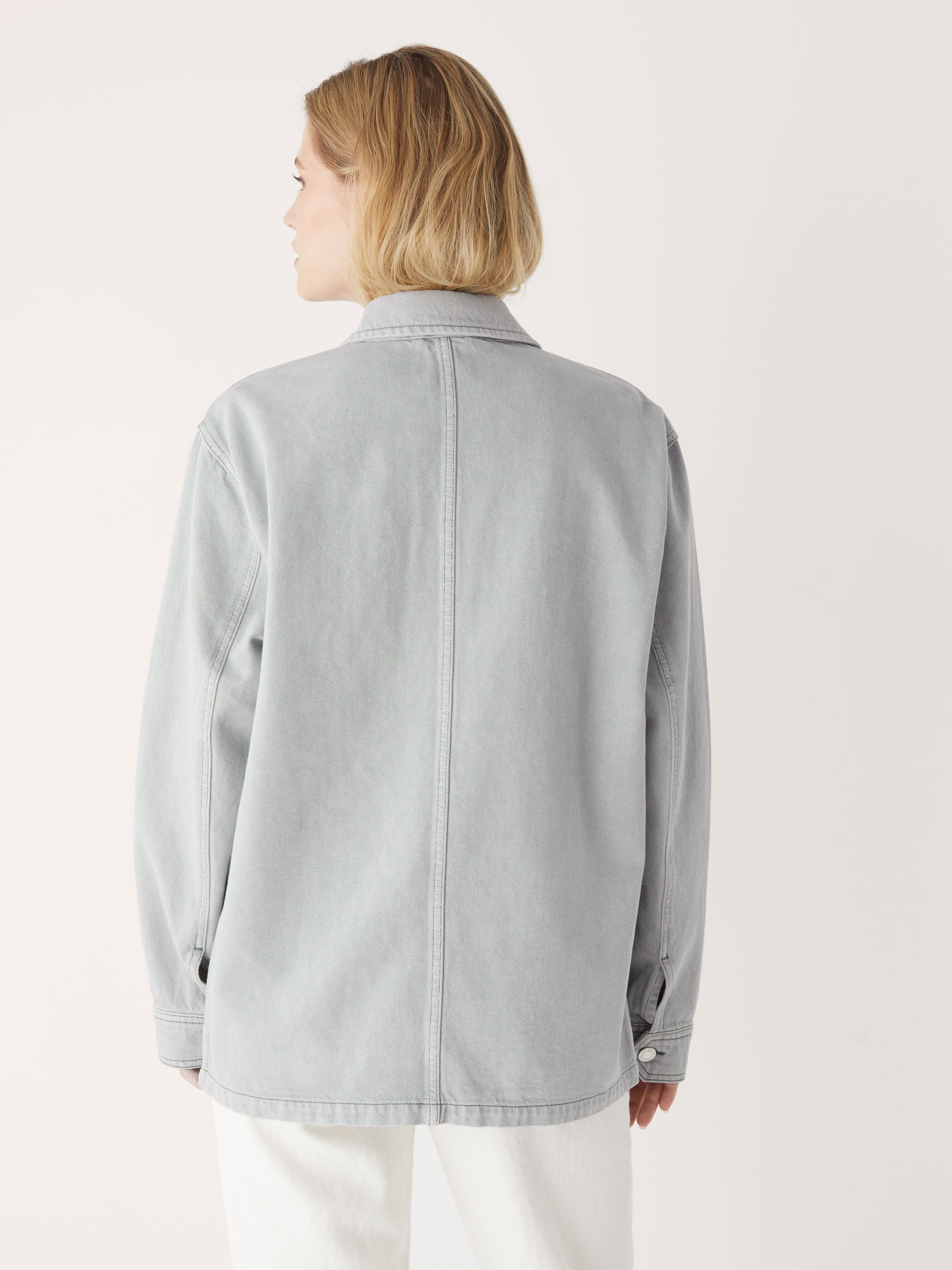 The Cottonized Hemp Overshirt in Grey Cloud sold by Frank & Oak product image thumbnail 8
