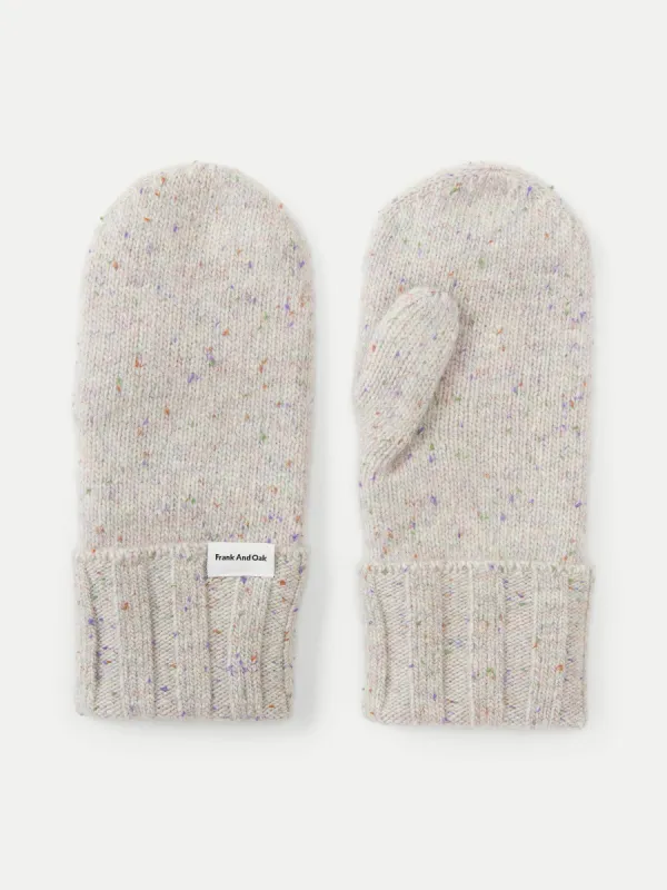 The Donegal Wool Mittens in Rainbow sold by Frank & Oak