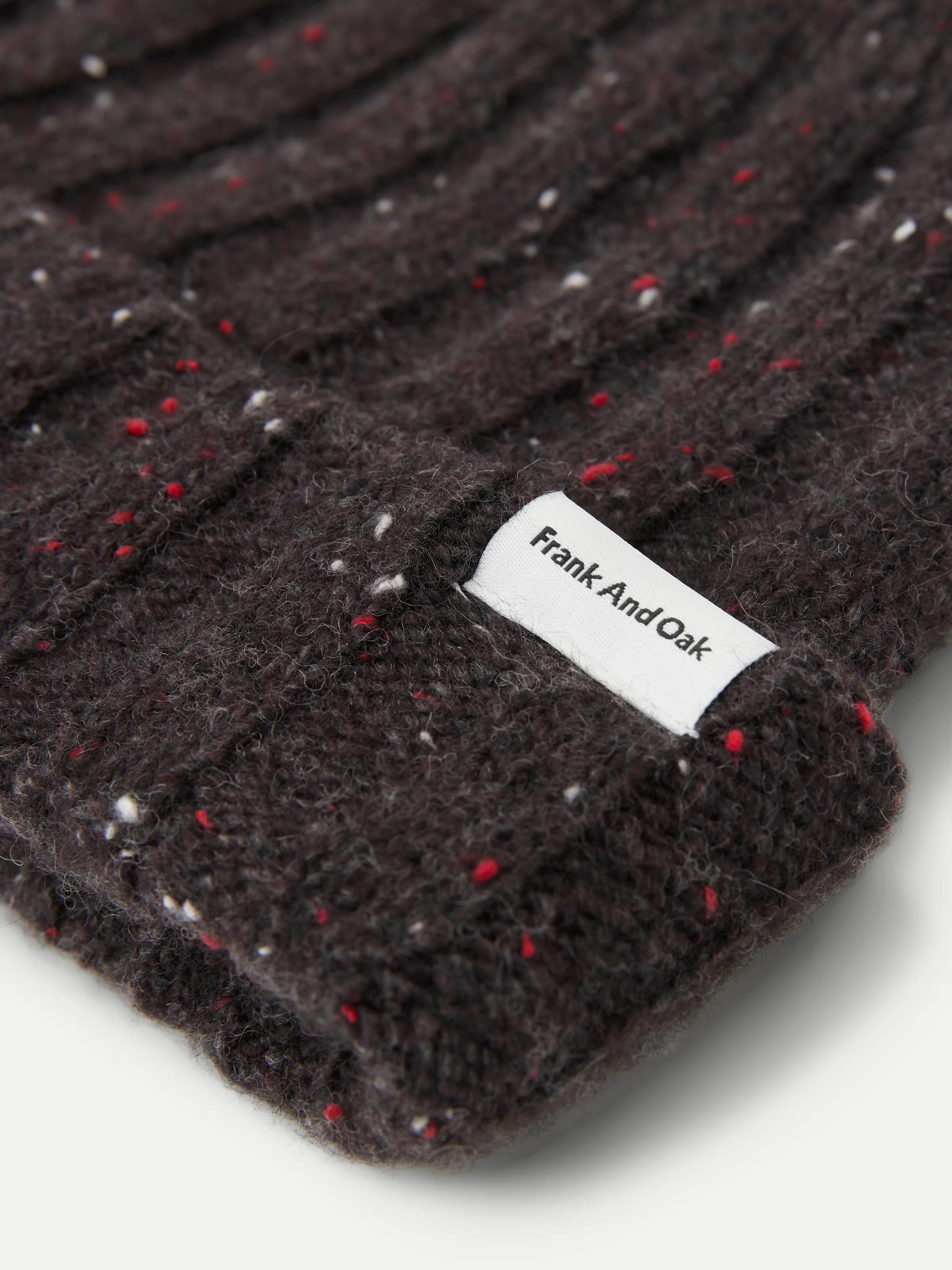 The Donegal Wool Beanie in Maroon sold by Frank & Oak product image thumbnail 2