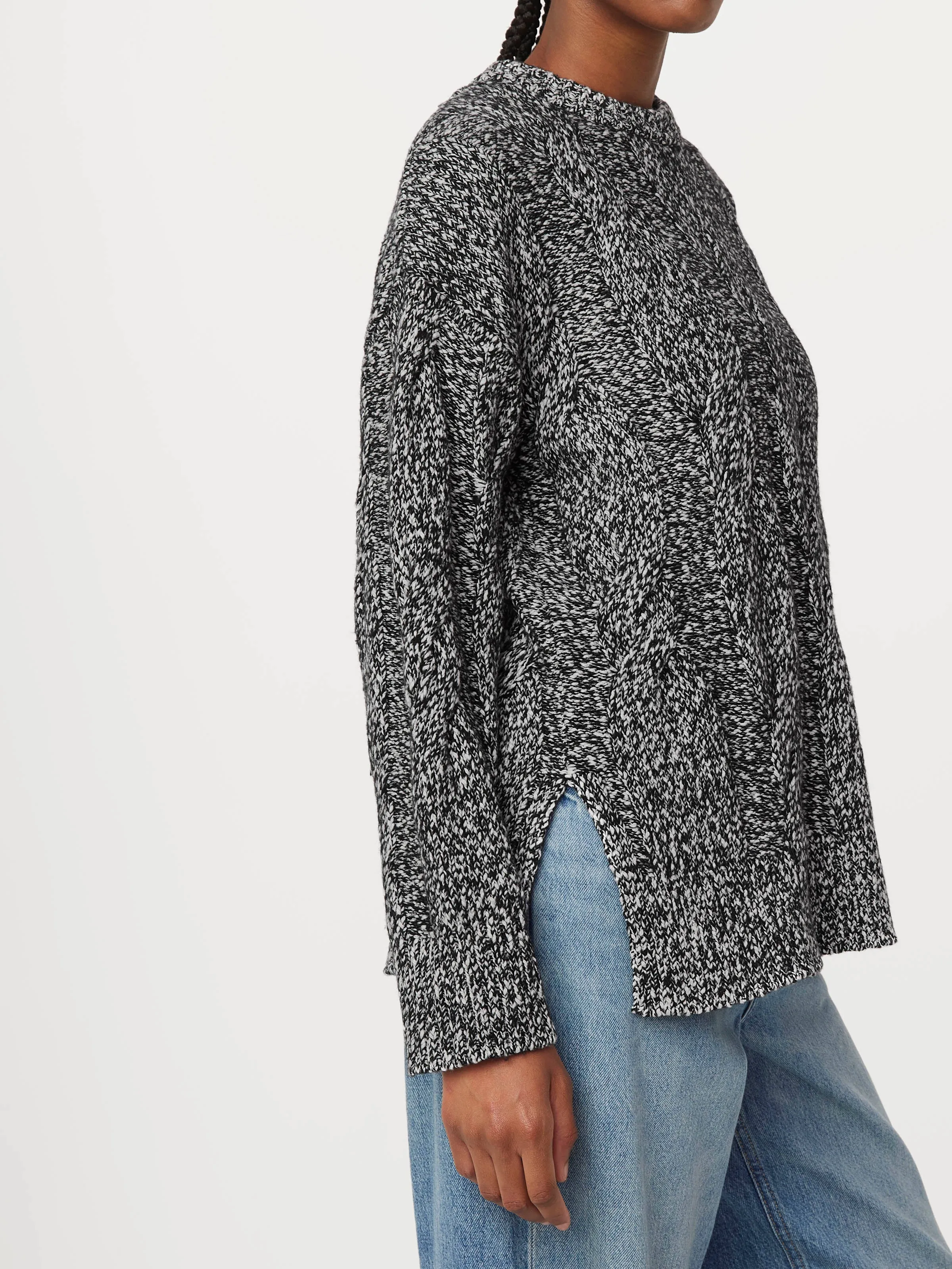 The Cable Knit Sweater in Black sold by Frank & Oak product image thumbnail 3