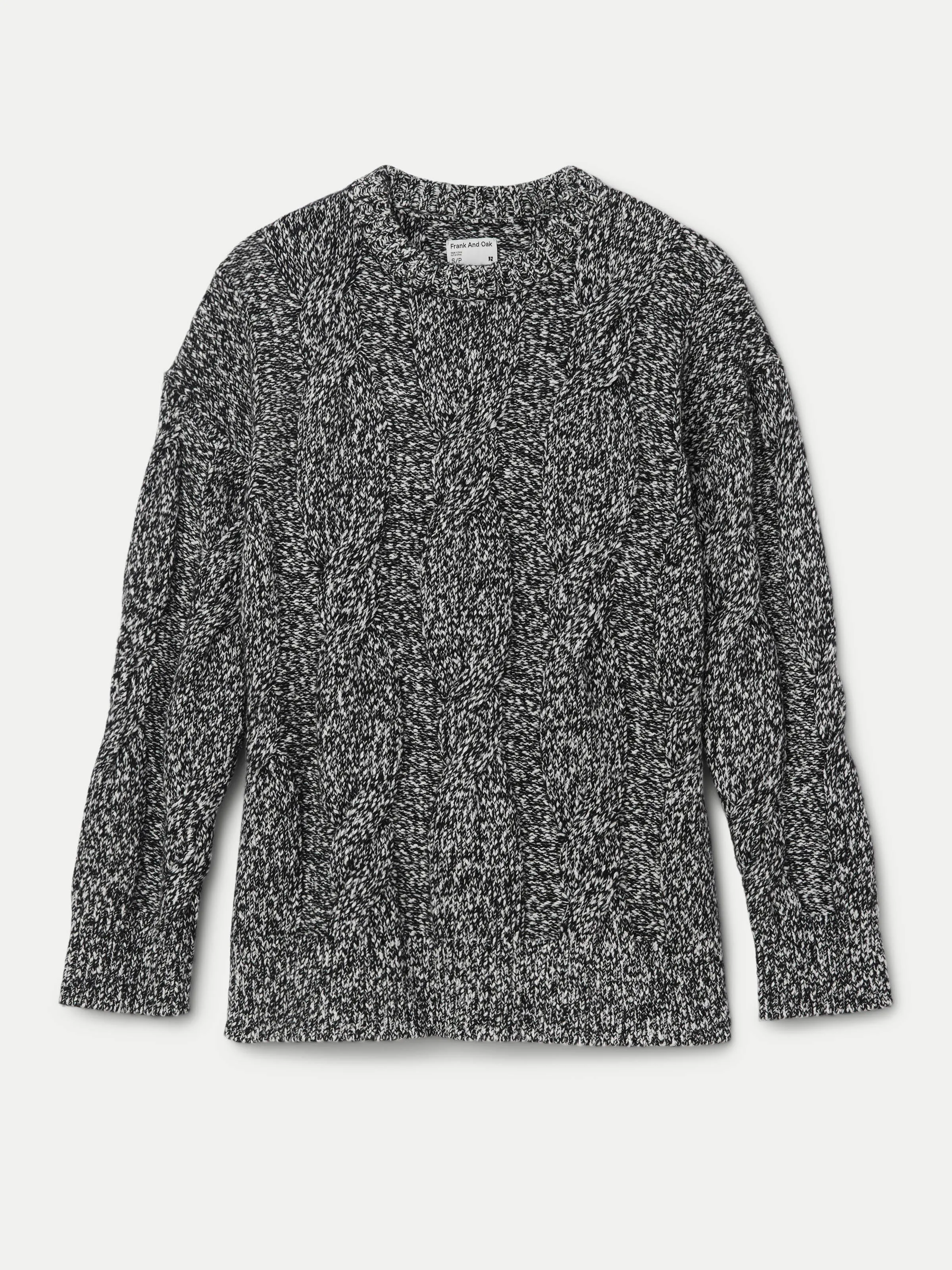The Cable Knit Sweater in Black sold by Frank & Oak product image thumbnail 5