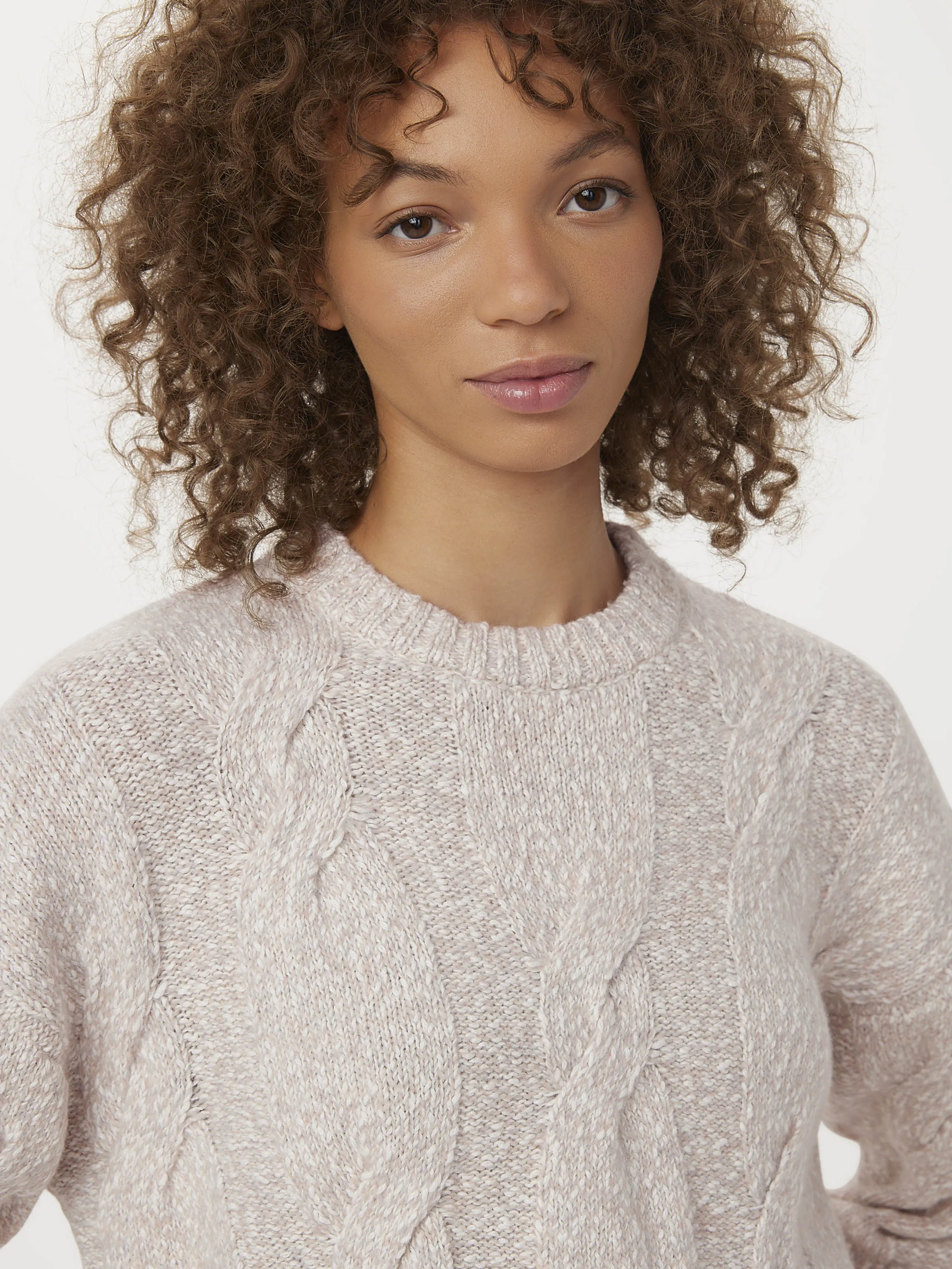 The Cable Knit Sweater in White sold by Frank & Oak product image thumbnail 3