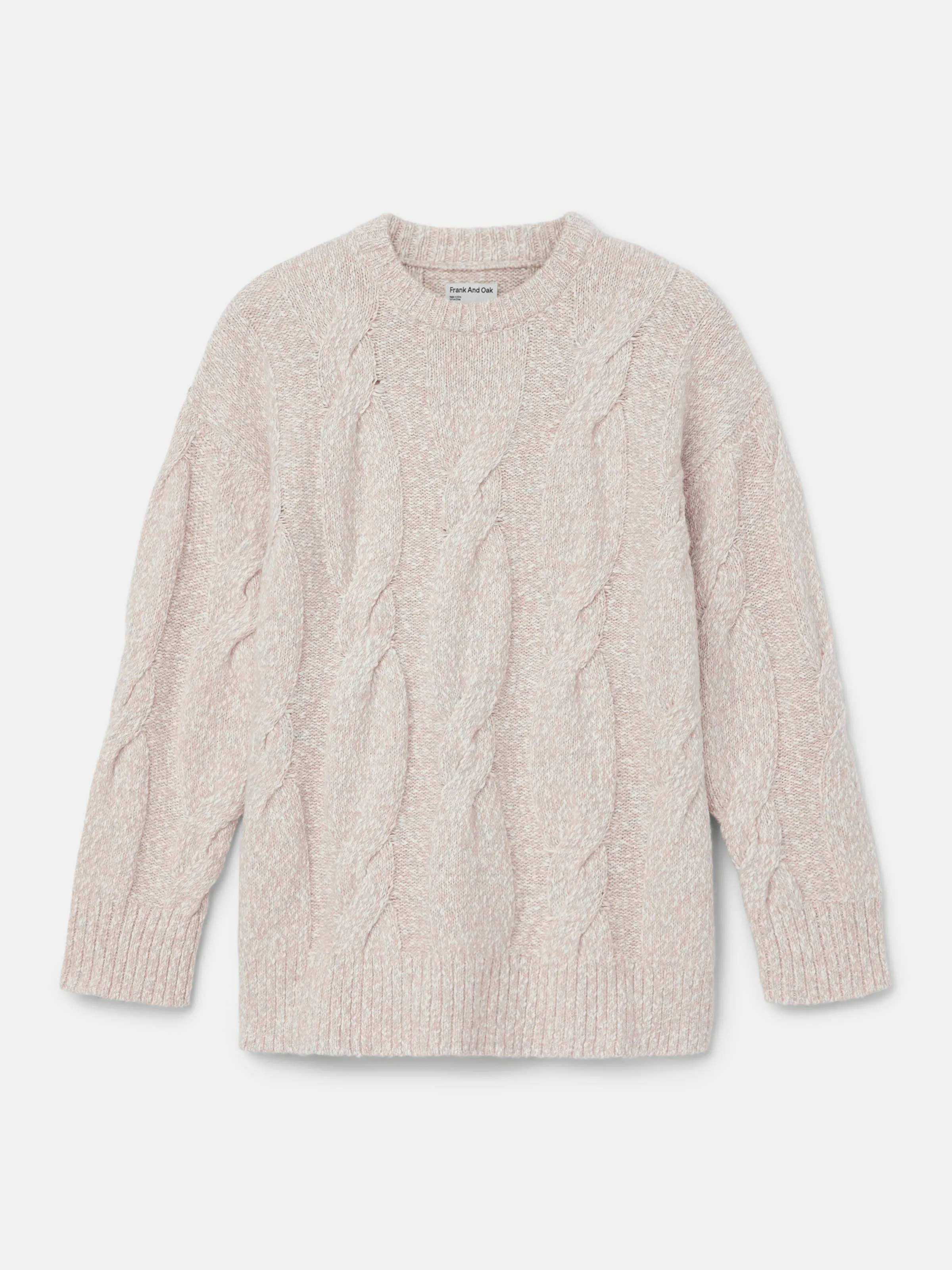 The Cable Knit Sweater in White sold by Frank & Oak product image thumbnail 5
