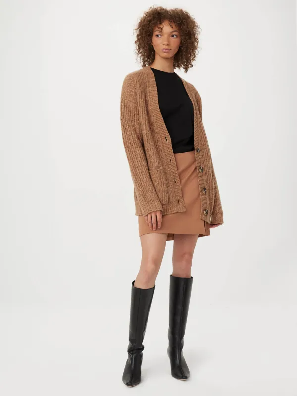 The Comfort Donegal Cardigan in Light Beige sold by Frank & Oak