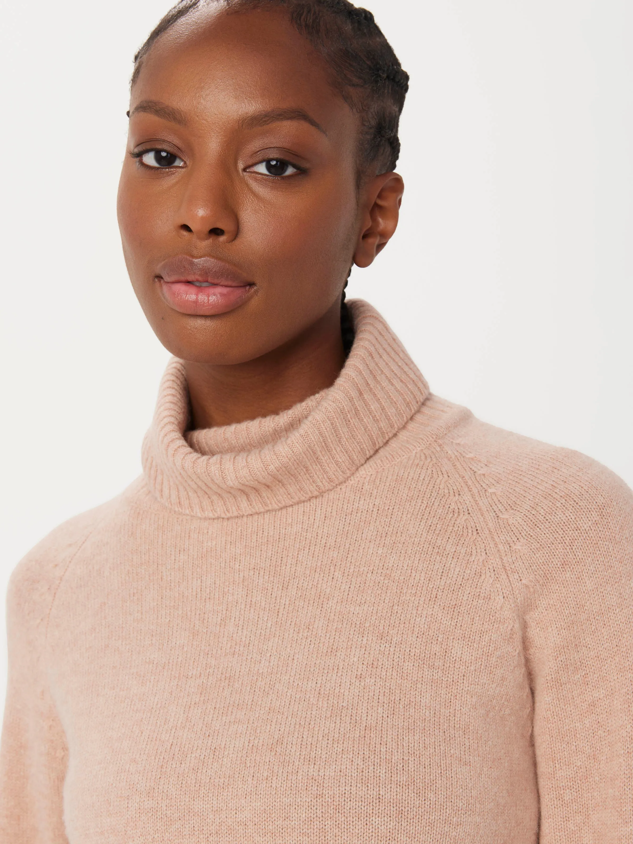 The Yak Wool Turtleneck in Blush Pink sold by Frank & Oak product image thumbnail 2