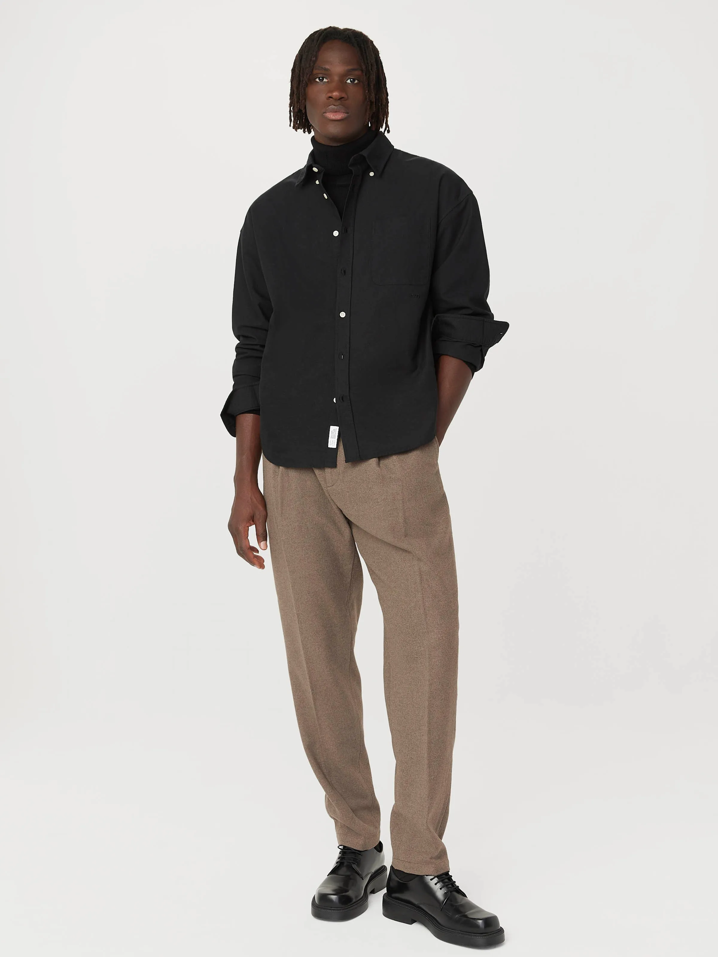 The Loose Oxford Shirt in Black sold by Frank & Oak product image thumbnail 2