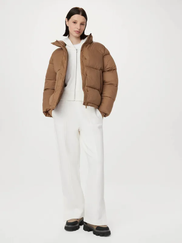 The Boreal Puffer Jacket in Nutmeg sold by Frank & Oak