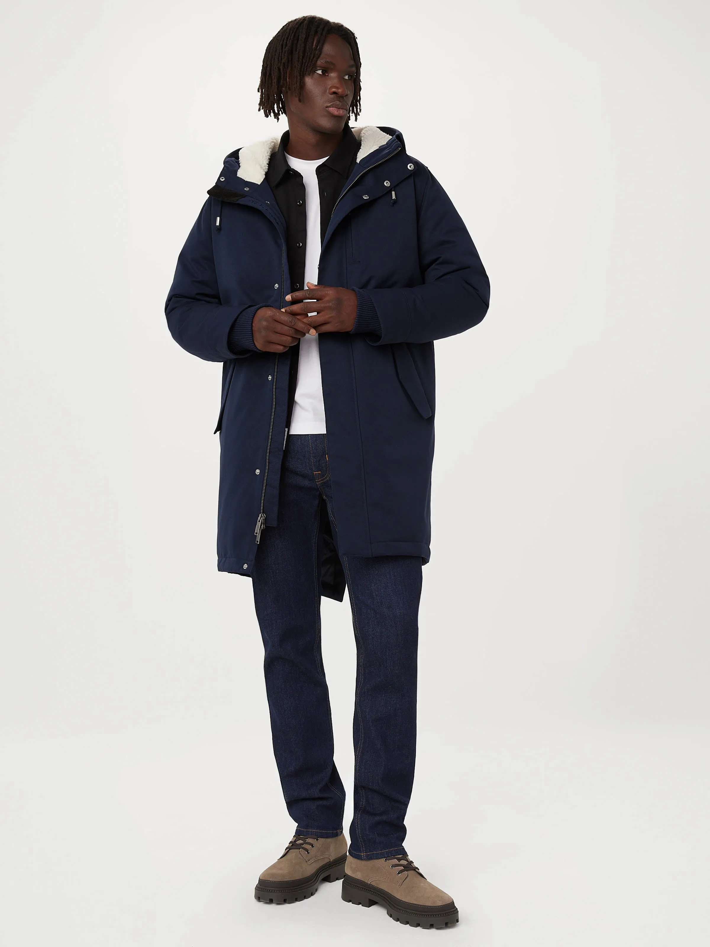 The Alpine Parka in Space Blue sold by Frank & Oak product image thumbnail 2