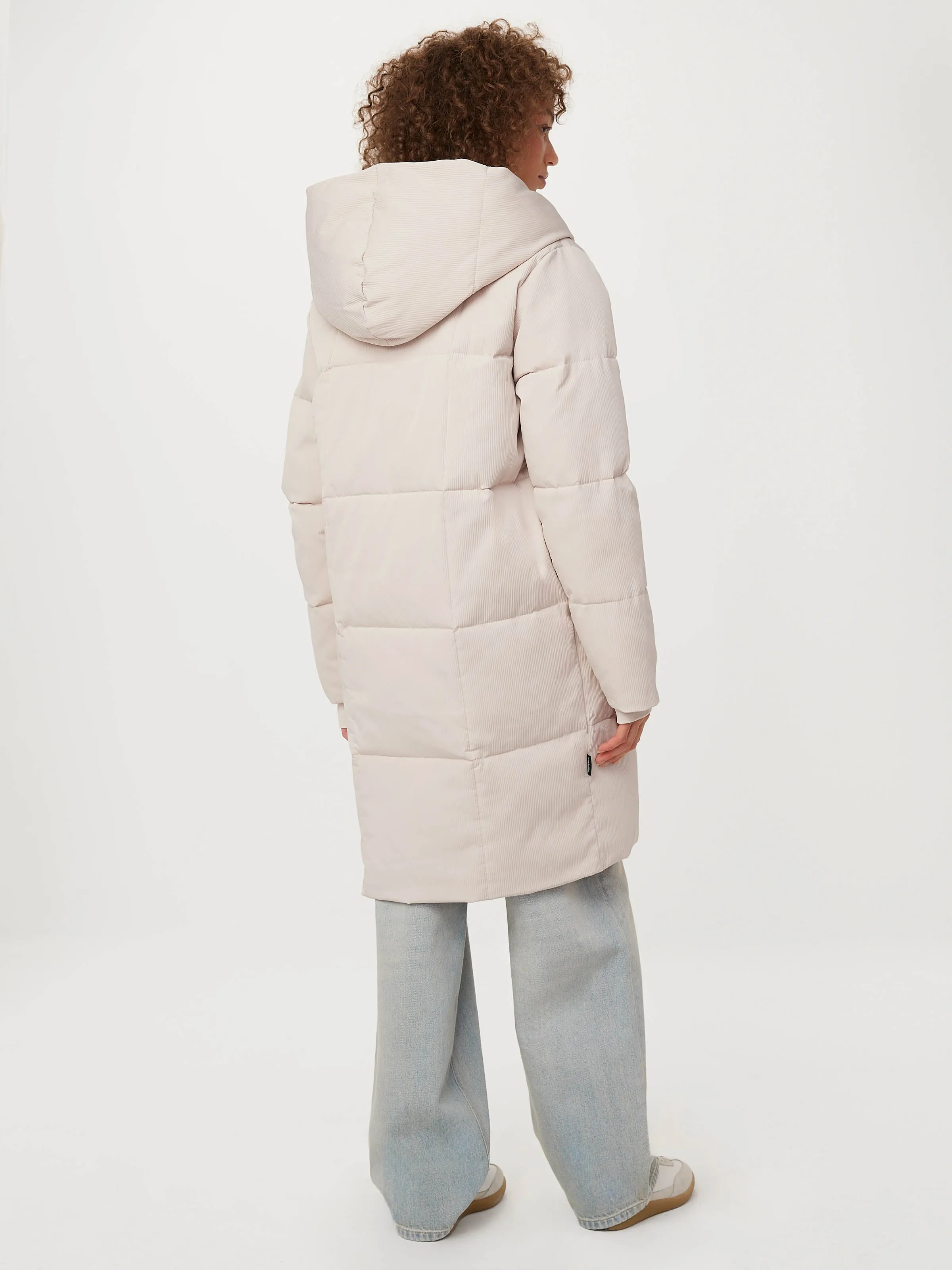 The Ribbed Hygge Puffer Coat in Grey Morn sold by Frank & Oak product image thumbnail 5