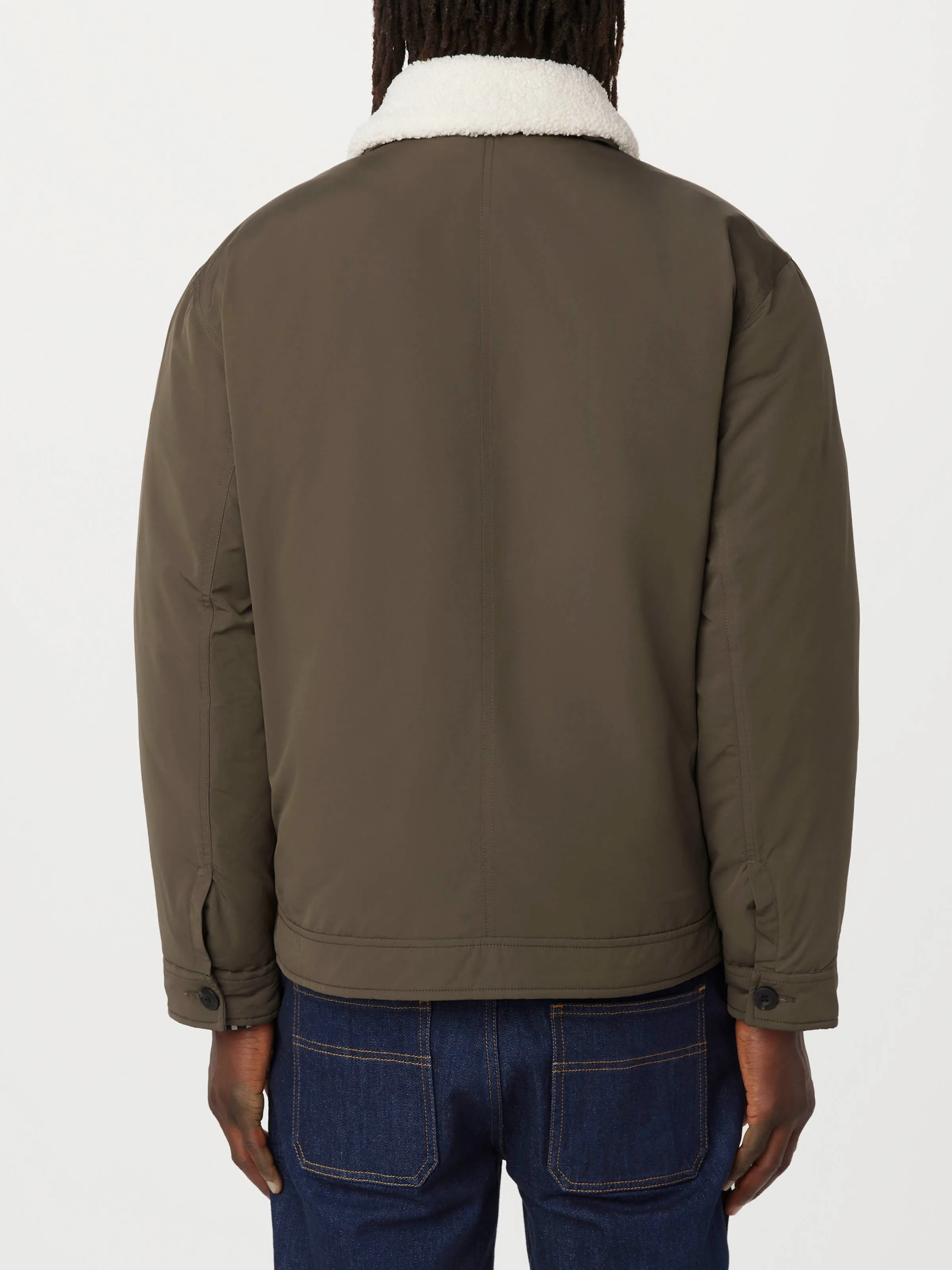 The Aviator Jacket in Dark Taupe sold by Frank & Oak product image thumbnail 4