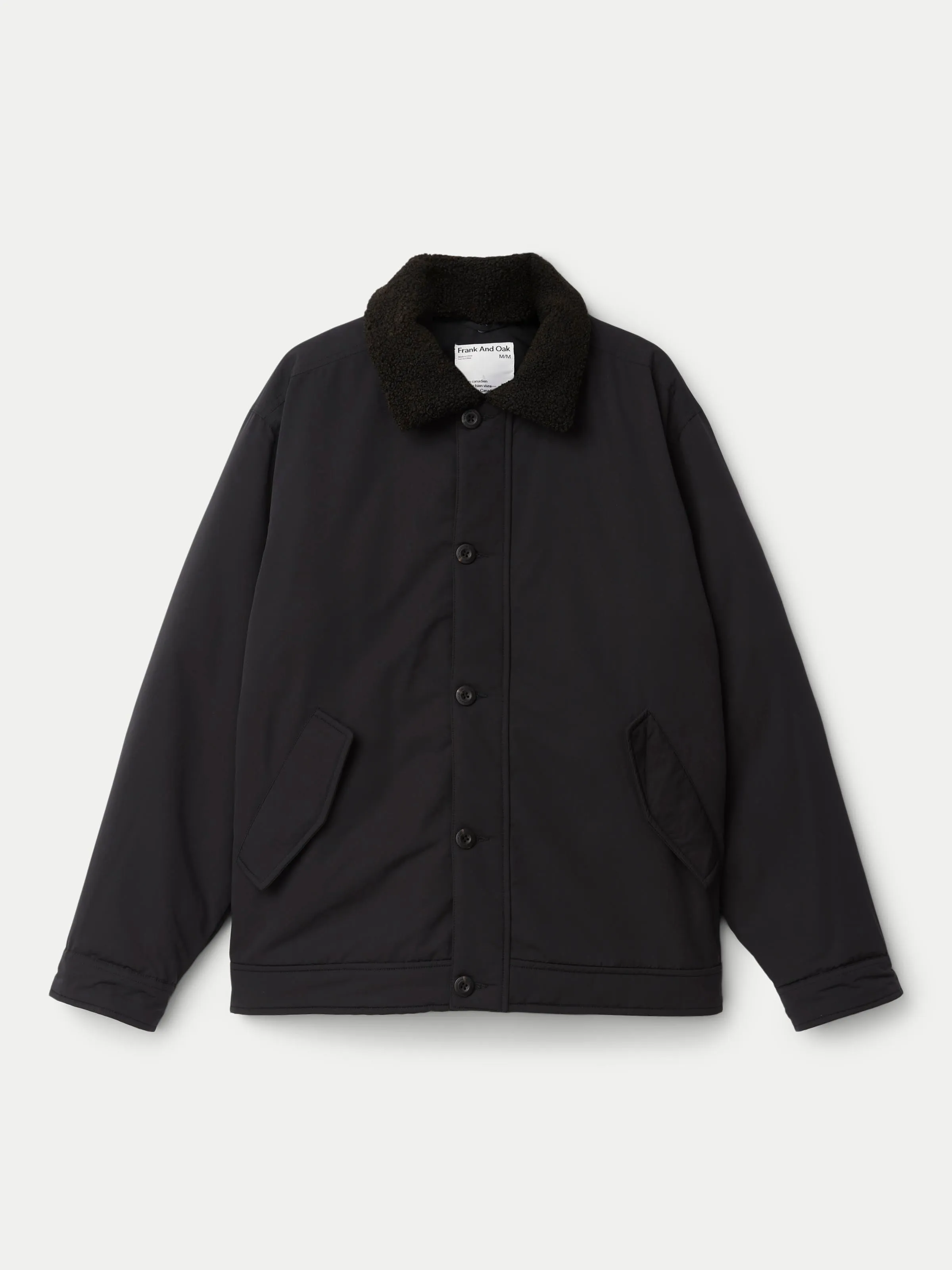 The Aviator Jacket in Black sold by Frank & Oak product image thumbnail 4