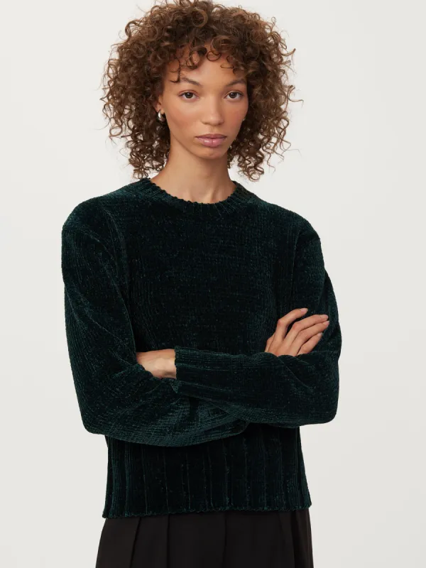 The Velvet Crewneck Sweater in Pine Grove sold by Frank & Oak