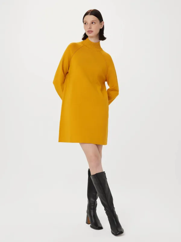 The Compact Sweater Dress in Mustard sold by Frank & Oak