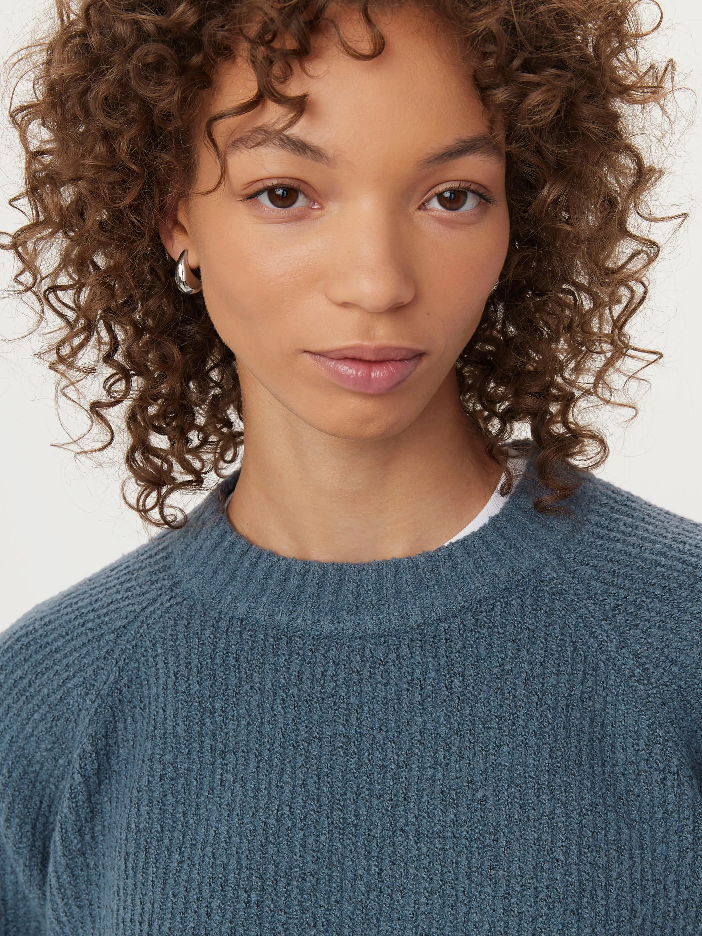 The Seawool® Crewneck Sweater in China Blue sold by Frank & Oak product image thumbnail 2