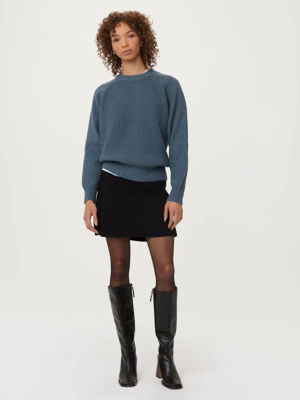 The Seawool® Crewneck Sweater in China Blue sold by Frank & Oak