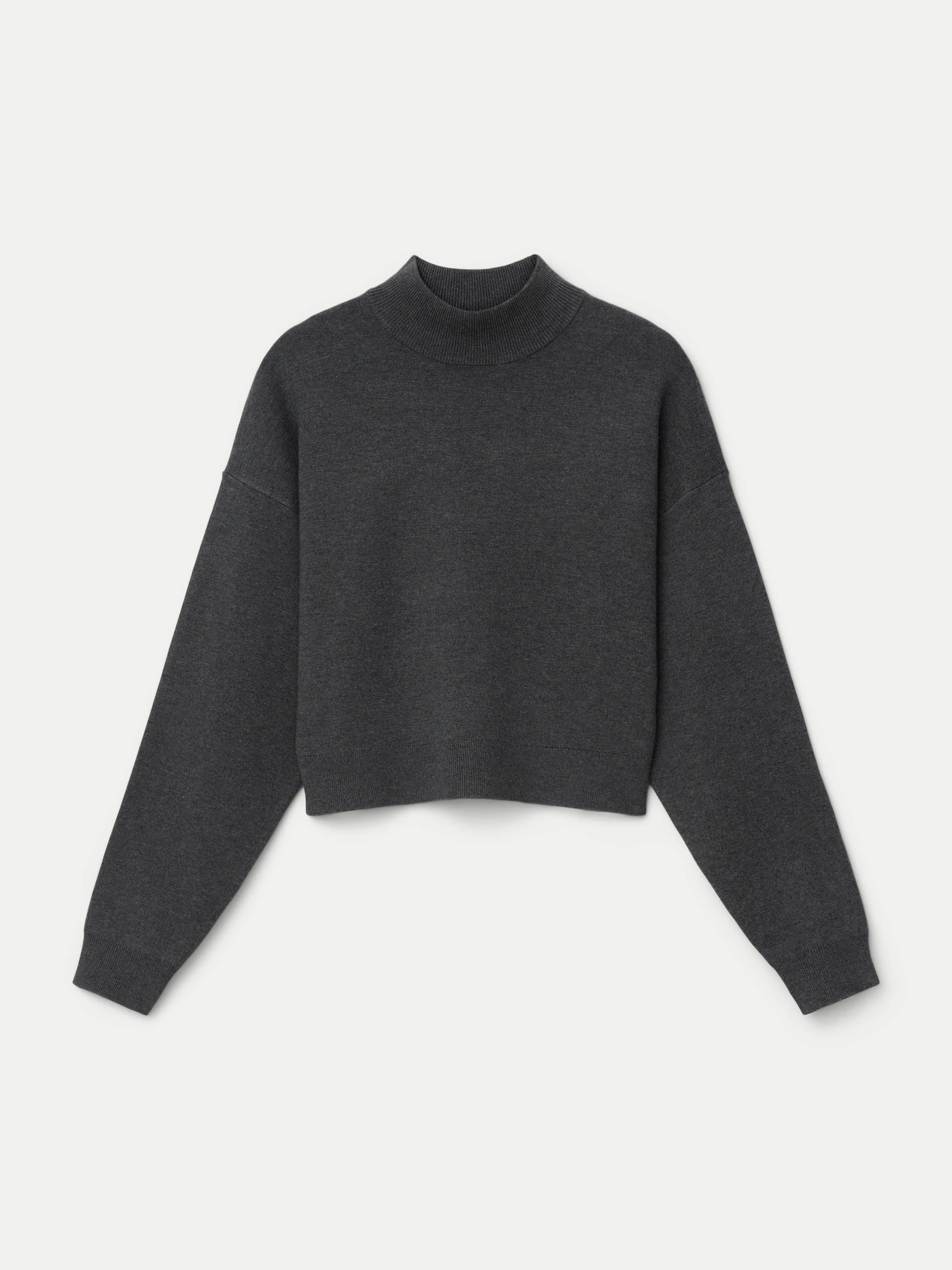 The Compact Mockneck Sweater in Cool Grey sold by Frank & Oak product image thumbnail 5