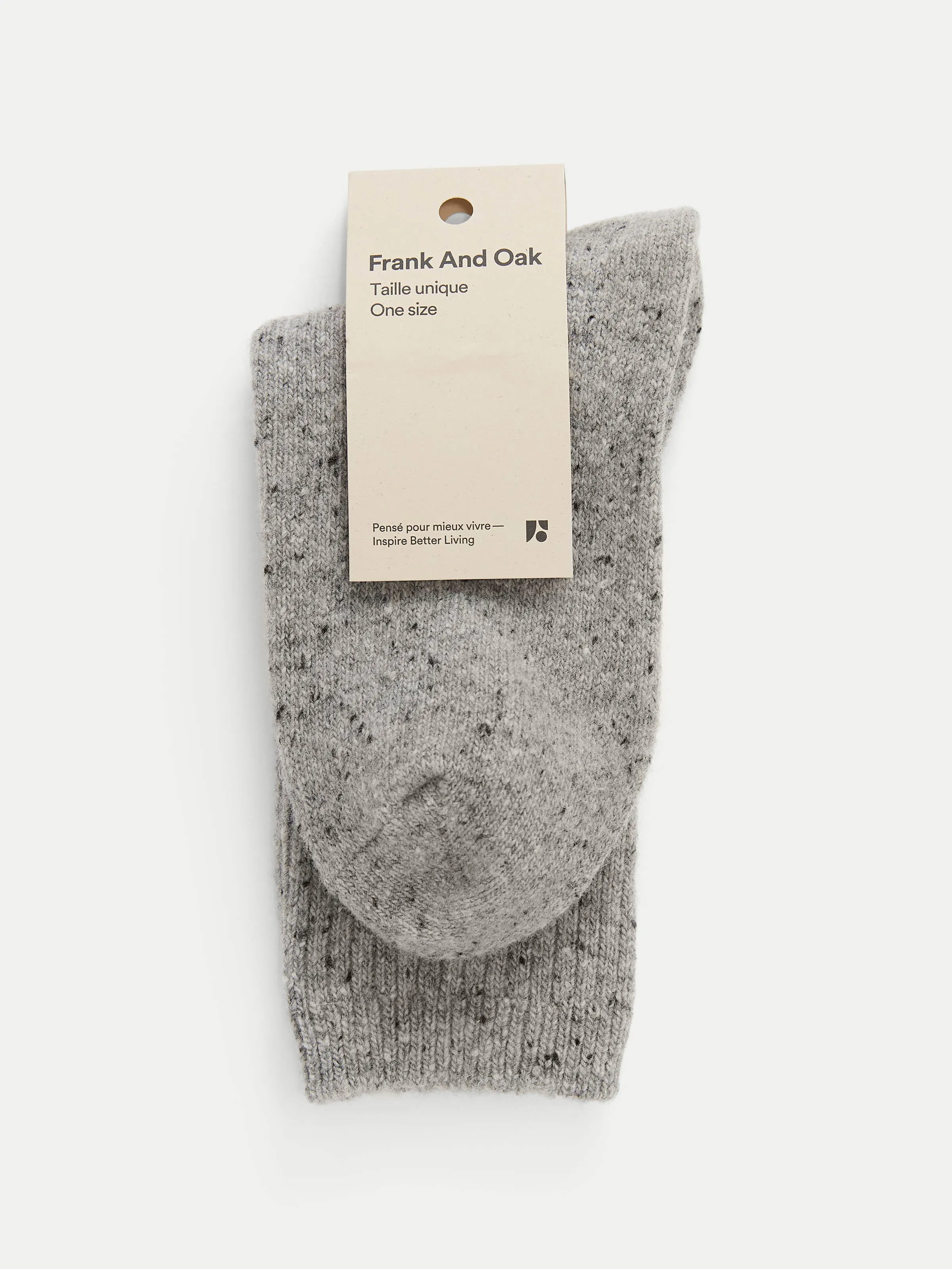 The Donegal Winter Socks in Grey sold by Frank & Oak product image thumbnail 2